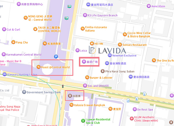 泰国LAVIDA地图